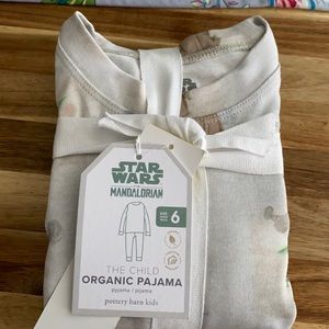 Pottery Barn Mandalorian Organic Pajamas child size 6